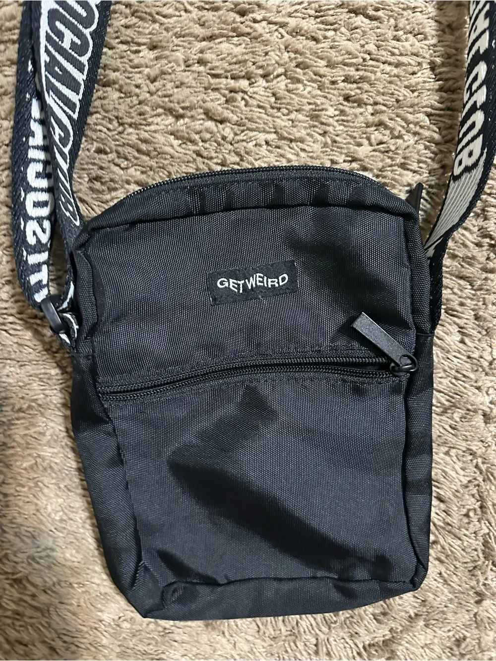 Anti social social club “triple black” crossby bag 00s